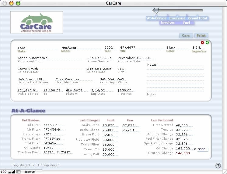 CarCare Car Record Keeper